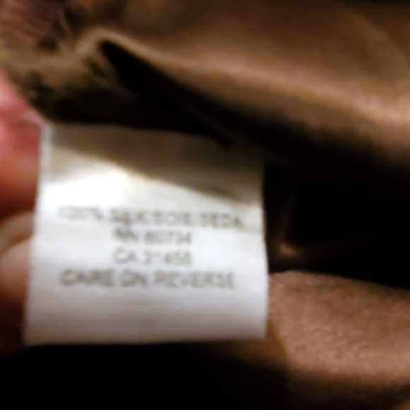 BCBG MaxAzria Brown Silk flouncy dress size 8 NWT - Picture 9 of 11